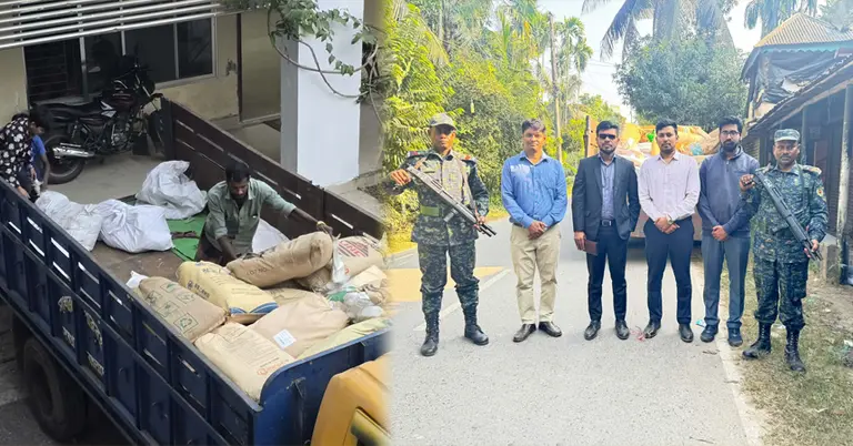 ভ্রাম্যমান আদালতের অভিযানে নিষিদ্ধ পলিথিন জব্দ